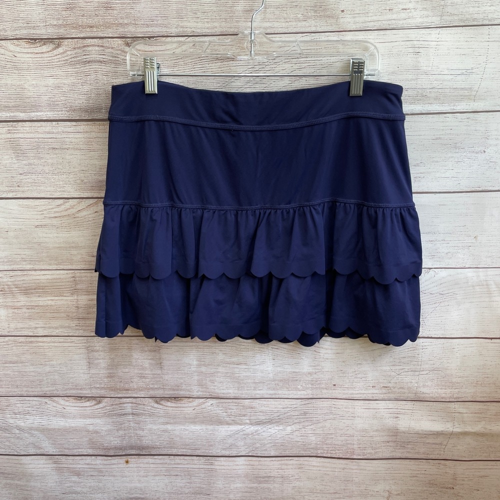 LILLY PULITZER LUXLETIC SKORT IN NAVY BLUE